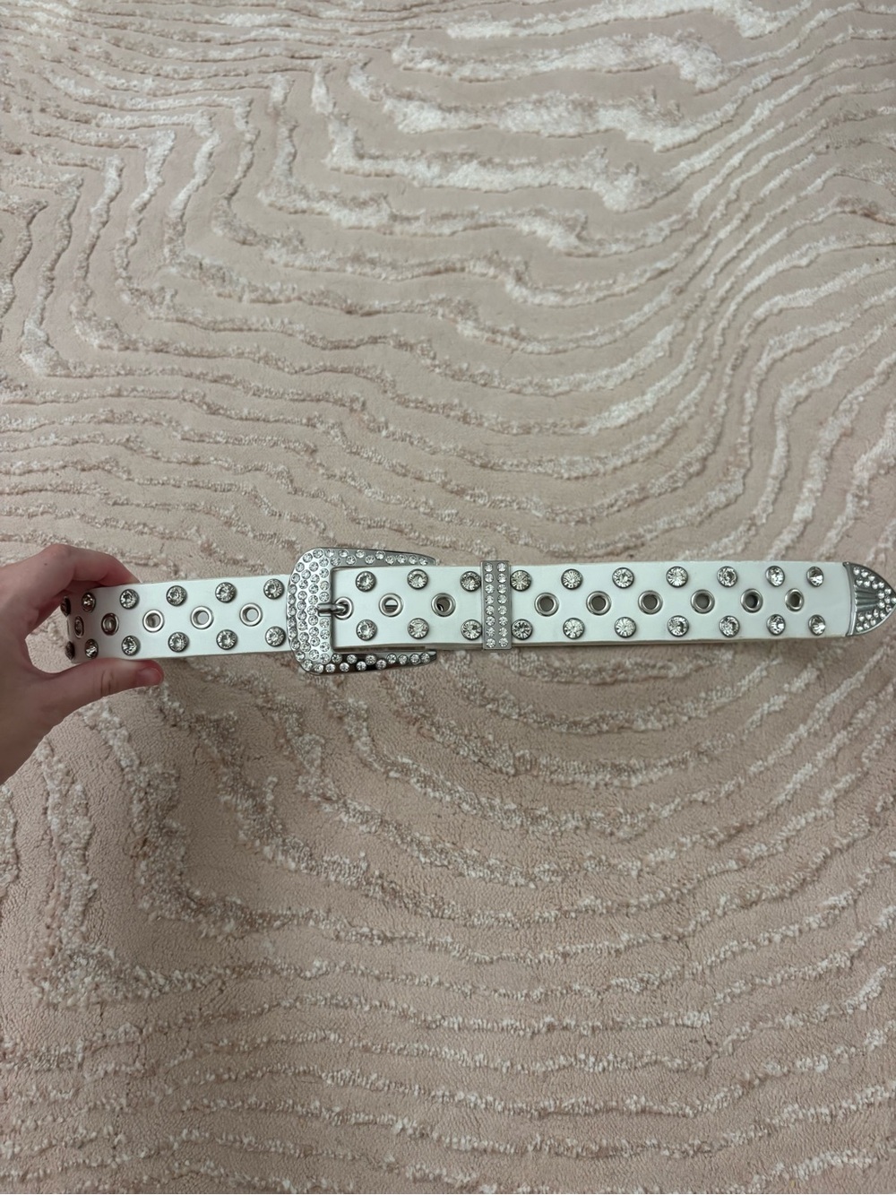 ASOS rhinestone studded belt